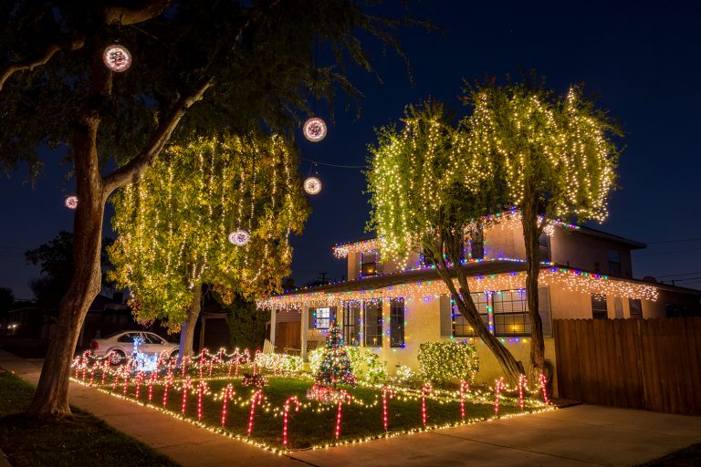 holiday lights installation at South Florida