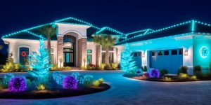 Outdoor holiday lighting in Orlando FL