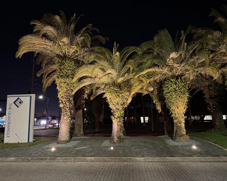 SOL Hardscape Lighting at Quadrangle Office Complex in Orlando, Florida